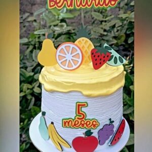 Arquivo de Corte Topo de Bolo Frutinhas Mesversario