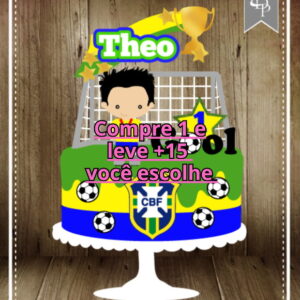 Arquivo de Corte Topo de Bolo Futebol #6213