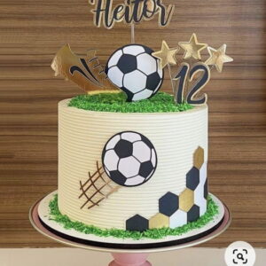 Arquivo de Corte Topo de Bolo Futebol