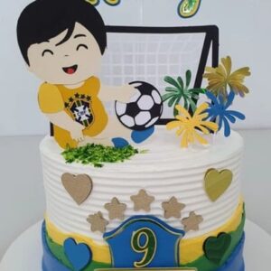 Arquivo de Corte Topo de Bolo Futebol Brasil