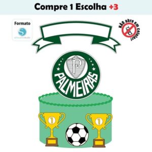 Arquivo de Corte Topo de Bolo Futebol