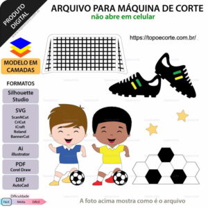 Arquivo de Corte - Topo de Bolo - Futebol Trave