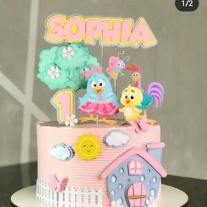 Arquivo de Corte Topo de Bolo Galinha Pintadinha 17