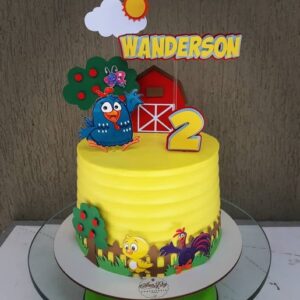Arquivo De Corte Topo De Bolo Galinha Pintadinha Celeiro