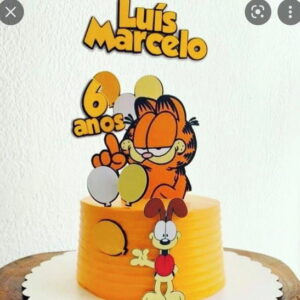 Arquivo de Corte -topo de Bolo Garfield #1055a