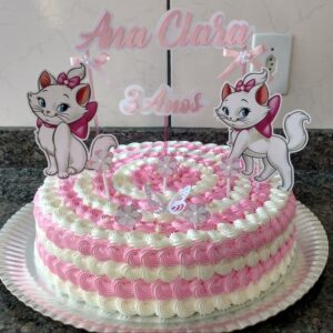Arquivo de Corte Topo de Bolo Gatinha Marie 03