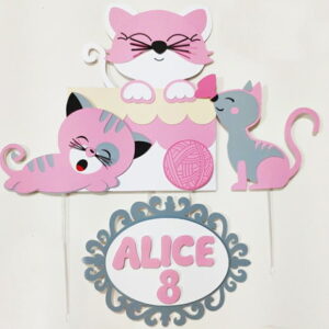 Arquivo de Corte Topo de Bolo Gatinho Studio #5107