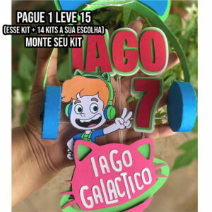 Arquivo de Corte Topo de Bolo Gato Galáctico
