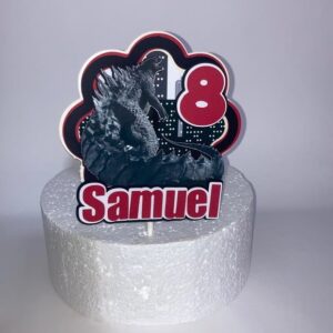 Arquivo de Corte Topo de Bolo Godzilla Camadas