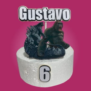 Arquivo de Corte Topo de Bolo Godzilla Vs King Kong