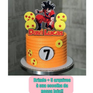 Arquivo de corte Topo de Bolo Goku