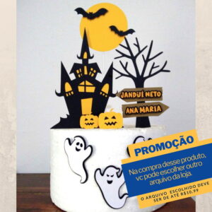 Arquivo De Corte Topo De Bolo Halloween 16