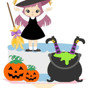 Compre 1 Leve + 11 Arquivo Corte Topo de Bolo Halloween 19
