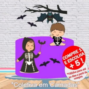 ARQUIVO DE CORTE TOPO DE BOLO HALLOWEEN #2749