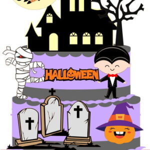 Arquivo De Corte - Topo De Bolo (halloween) 29