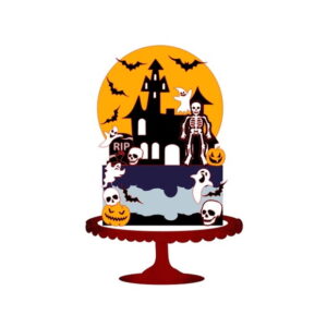 Arquivo De Corte - Topo De Bolo (halloween) 35