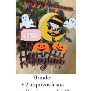 Arquivo de Corte Topo de Bolo Halloween