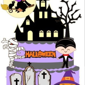 Arquivo de Corte Topo de Bolo Halloween