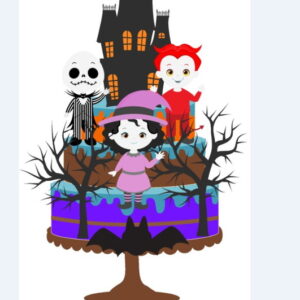 Arquivo de corte topo de bolo Haloween-studio