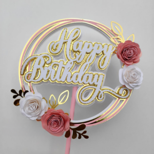 Arquivo De Corte Topo De Bolo Happy Birthday 2 Em Camadas