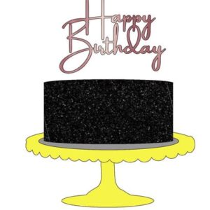 Arquivo de Corte Topo de Bolo Happy Birthday