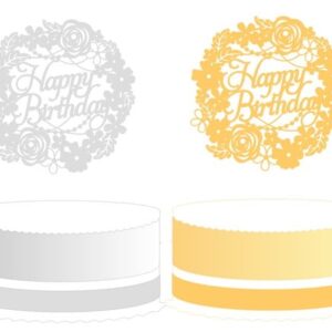 Arquivo de Corte Topo de Bolo Happy Birthday