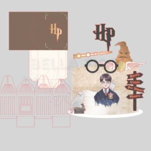 Arquivo de Corte Topo de Bolo Harry Potter - Bf