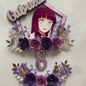 ARQUIVO DE CORTE TOPO DE BOLO HINATA Naruto