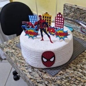 Arquivo de Corte - Topo de Bolo Homem Aranha