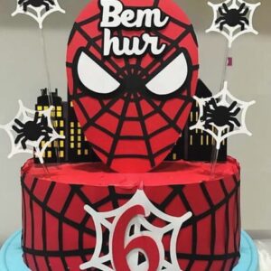 Arquivo de Corte - Topo de Bolo Homem Aranha