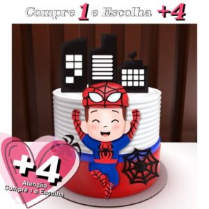 Arquivo de Corte Topo de Bolo Homem Aranha Baby - Studio