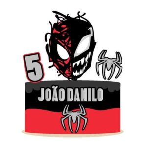 Arquivo De Corte Topo De Bolo Homem Aranha E Venom