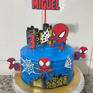Arquivo de Corte Topo de Bolo Homem Aranha Mini Cute