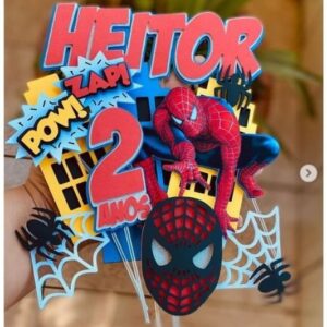 Arquivo de Corte Topo de Bolo Homem Aranha Studio
