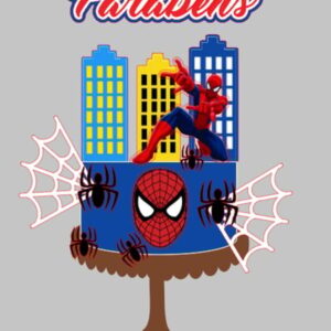 Arquivo de Corte Topo de Bolo Homem Aranha