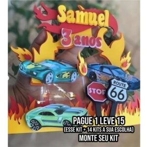 Arquivo de Corte Topo de Bolo Hot Wheels 1