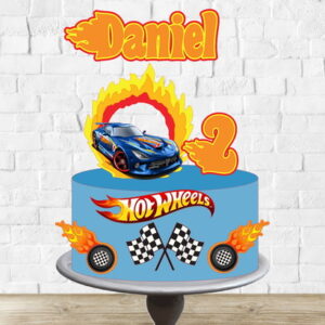 Arquivo de Corte Topo de Bolo Hot Wheels Tocha Circular