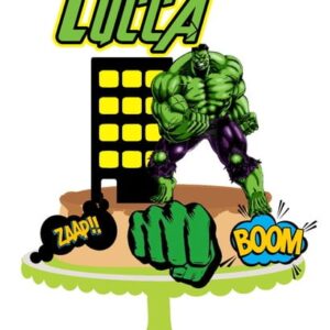 Arquivo de corte Topo de Bolo Hulk 02