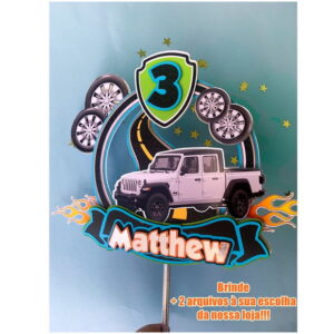 Arquivo de Corte Topo de Bolo Jeep- Carro