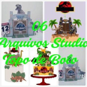 Arquivo de Corte Topo de Bolo - Jurassic Park