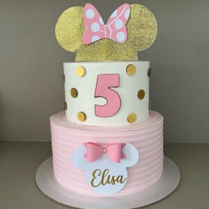 Arquivo de Corte: Topo de Bolo Laço Minnie 024