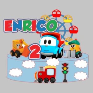 Arquivo de Corte Topo de Bolo Léo o Caminhão 2