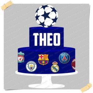 Arquivo de Corte Topo de Bolo Liga dos Campeões Uefa