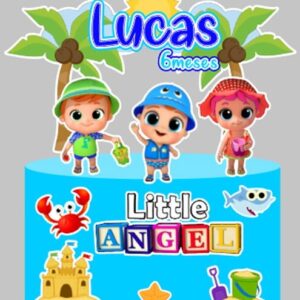 Arquivo de Corte Topo de bolo Little Angel 05 - Studio e PDF