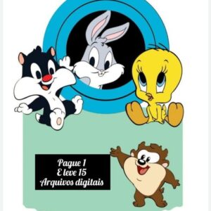 Arquivo de Corte-topo de Bolo Looney Tunes