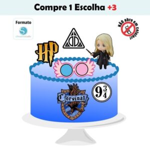 Arquivo de Corte Topo de Bolo Luna Harry Potter
