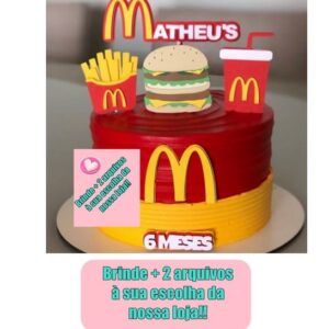 Arquivo de Corte Topo de Bolo Mac Donald