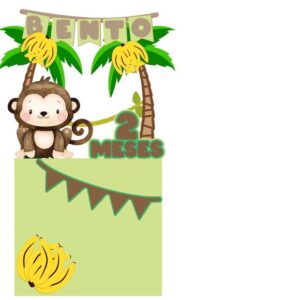 ARQUIVO DE CORTE TOPO DE BOLO macaco macaquinho