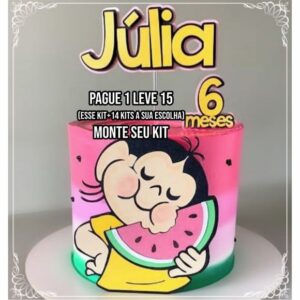 Arquivo de Corte Topo de Bolo Magali 4