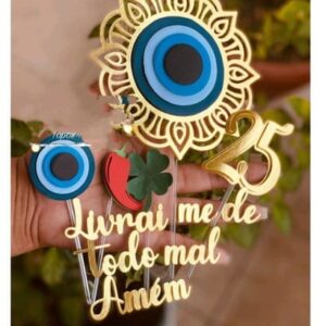 Arquivo De Corte Topo De Bolo Mandala Olho Grego